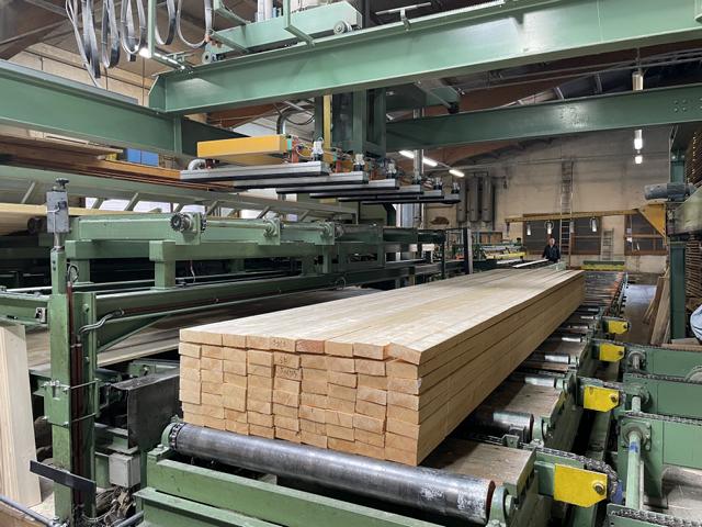 CNC-Controlled planing line, stacking, Vacum lifting, Canal Band saw, Costa planer with 10 spindles, Sanding machine, Fully serviced !!