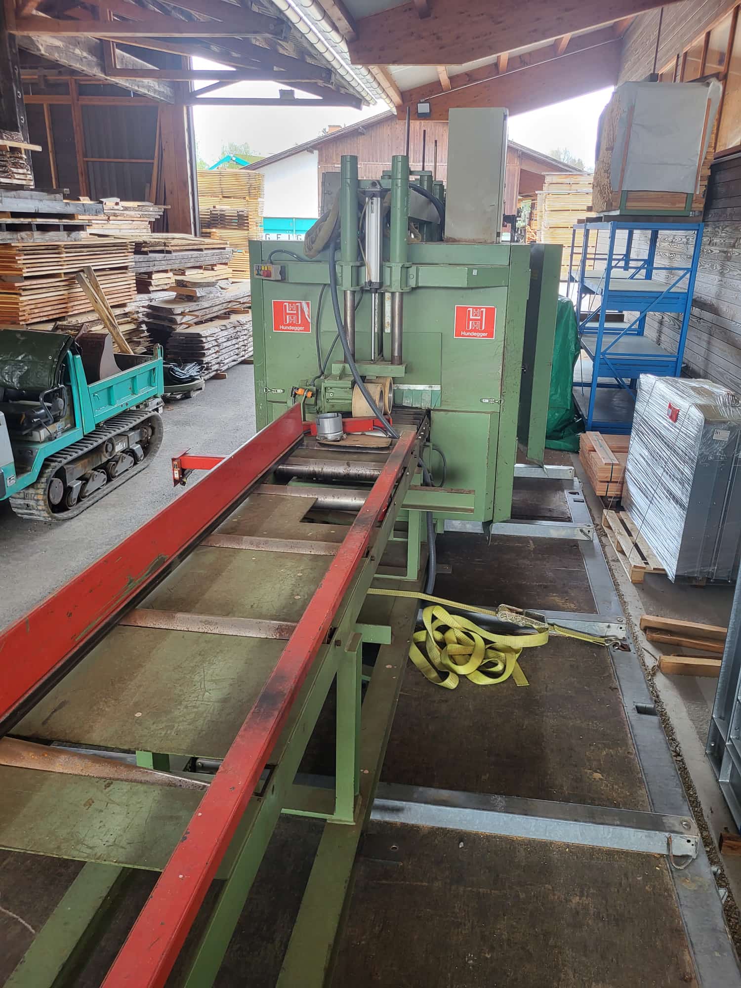 Hundegger HMC 4-side plaining machine, max 260 mm x 400 mm, total length 16,5 m, Good Price !!